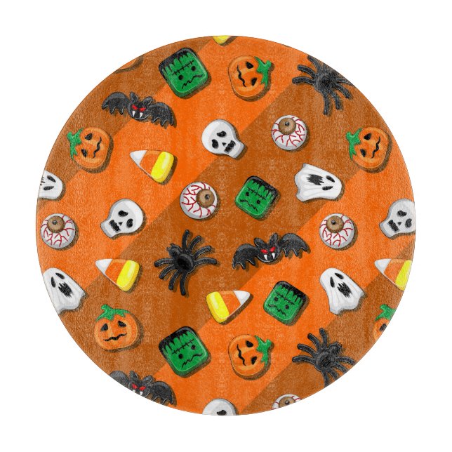 Tabla De Cortar Halloween Spooky Candies Fiesta (Anverso)