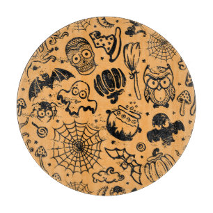Tabla De Cortar Halloween Vintage Seamless Business