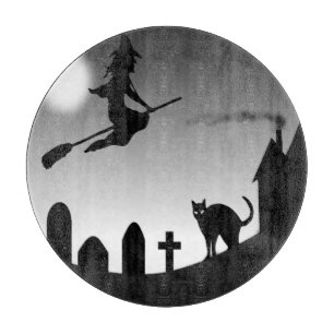 TABLA DE CORTAR HALLOWEEN WITCH SILHOUETTE