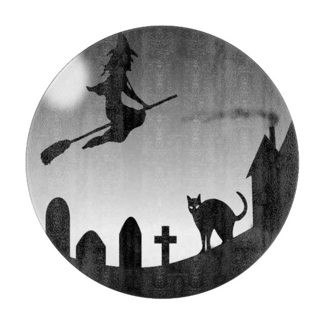 TABLA DE CORTAR HALLOWEEN WITCH SILHOUETTE (Anverso)