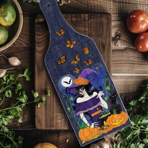Tabla De Cortar Halloween Witch Sugar Skull
