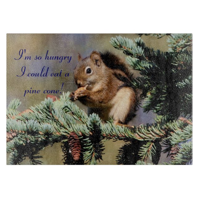 Tabla de cortar hambrienta de la ardilla (Anverso)