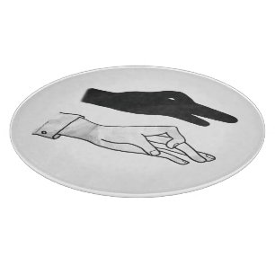 Tabla De Cortar Hand Silhouette Duck