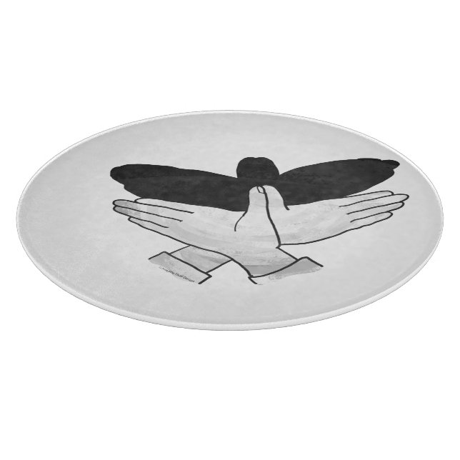 Tabla De Cortar Hand Silhouette Eagle (Borde)
