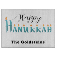 Hannukah Menorah Drip Board Candle Placemat