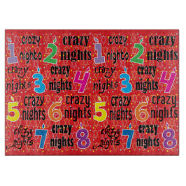 Tabla De Cortar Hanukkah 8 Crazy Nights