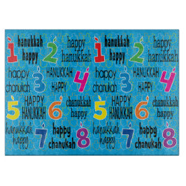 Tabla De Cortar Hanukkah 8 Noches