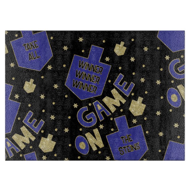 Tabla De Cortar Hanukkah JUEGO ACTIVADO (Anverso)