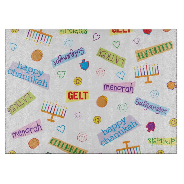 Tabla De Cortar Hanukkah Party (Anverso)