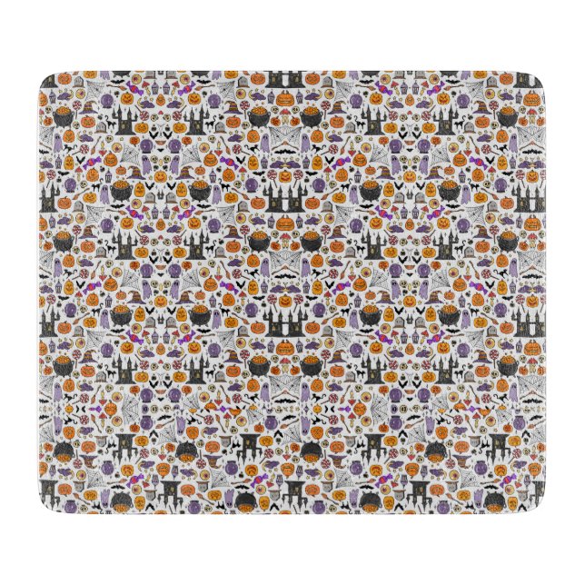 Tabla De Cortar Happy Halloween Cutting Board (Anverso)