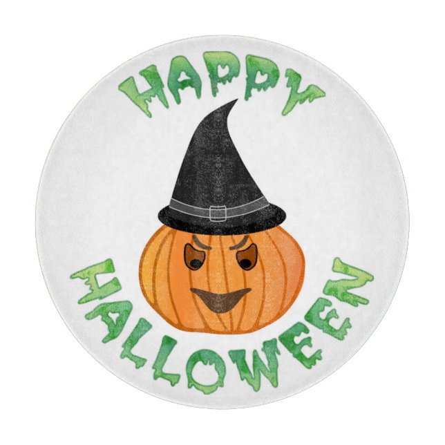 TABLA DE CORTAR "HAPPY HALLOWEEN" PUMPKIN (Anverso)