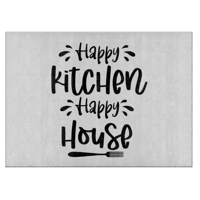 Tabla De Cortar Happy Kitchen Happy House (Anverso)