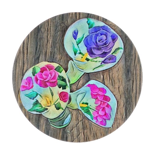 Tabla De Cortar Happy Lilys (Anverso)