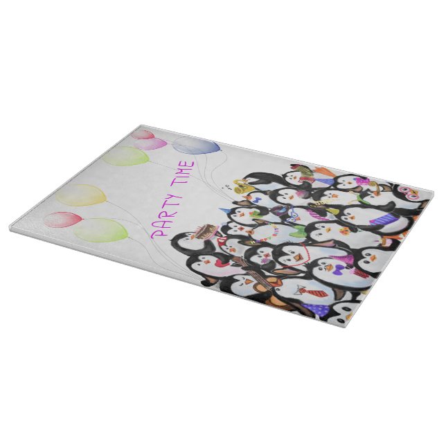 Tabla De Cortar Happy Penguins Fiesta Cutting Board (Borde)