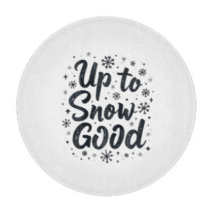 Tabla De Cortar Hasta la nieve buena divertida Navidad copo de nie
