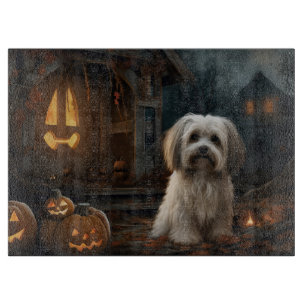 Tabla De Cortar Havanese Halloween Espantoso