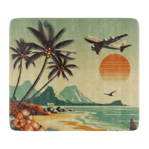 Tabla De Cortar Hawai vintage/Tropical