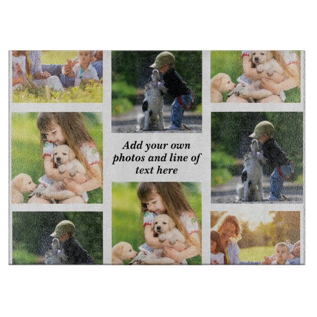 Tabla De Cortar Haz tu propio collage de fotos y texto (Anverso)