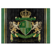 Haz tu propio escudo de armas verde León de Oro