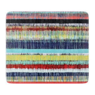 Tabla De Cortar Heartbeat 6 x 7 Tablero de corte de vidrio Deco
