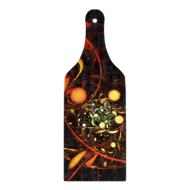 Tabla De Cortar Heartbeat Abstract Art Paddle (Anverso)