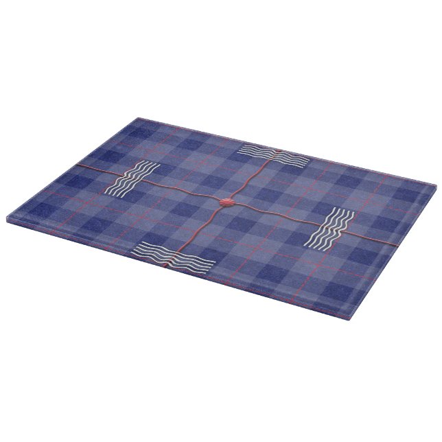 Tabla De Cortar Heather Blue Plaid (Borde)