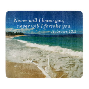 Tabla De Cortar Hebreos 13:5 Nunca te dejaré; nunca lo haré