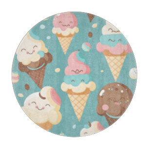 Tabla De Cortar Helado colorido lindo