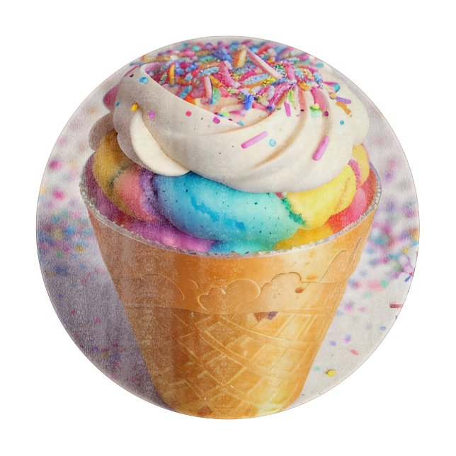 Tabla De Cortar Helado Cream Cone Sprinkles (Anverso)