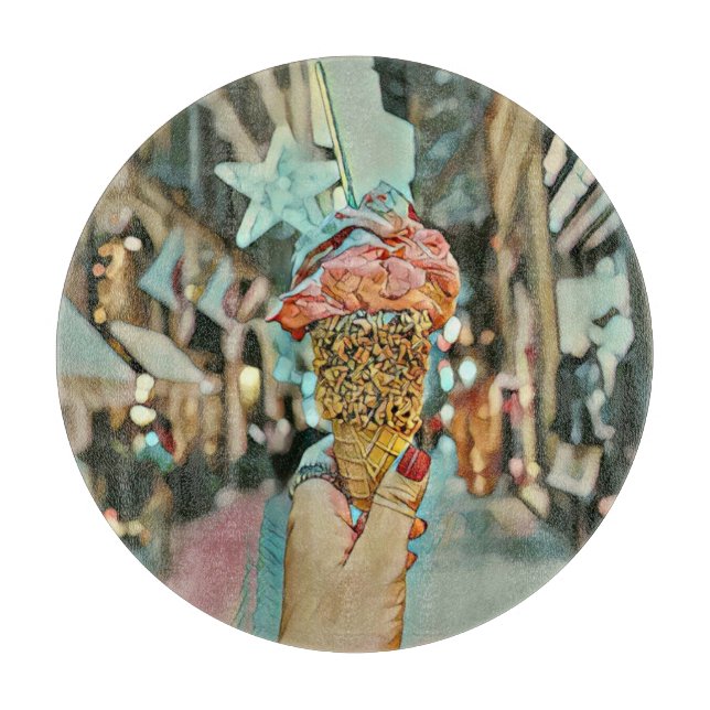 Tabla De Cortar Helados rociados (Anverso)