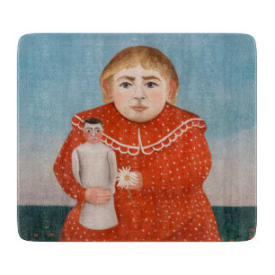 Tabla De Cortar Henri Rousseau - Niño con una muñeca