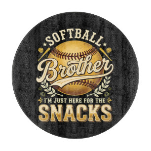 Tabla De Cortar Hermano de Sóftbol Divertido Snacks Deportes