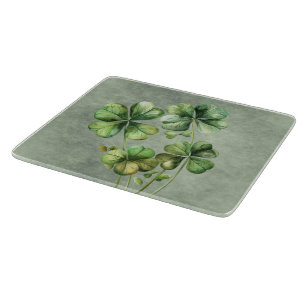 Tabla De Cortar Hermosa acuarela verde Shamrock