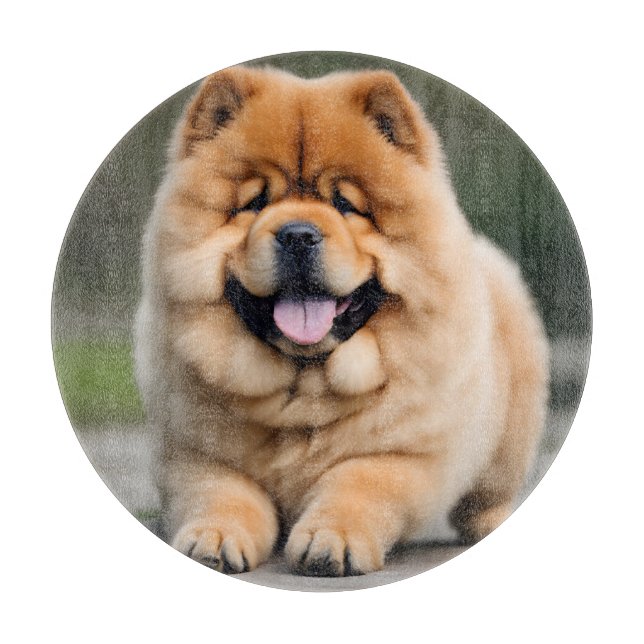 Tabla De Cortar Hermosa Chow Chow (Anverso)