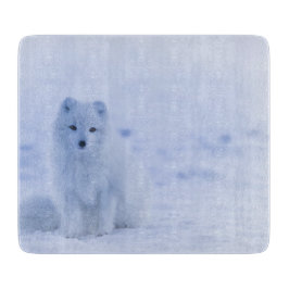 Tabla De Cortar Hermosa Fox Ártica