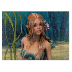 Tabla De Cortar Hermosa Sirenita