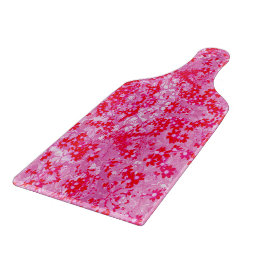 Tabla De Cortar Hermosas Flores Rojas