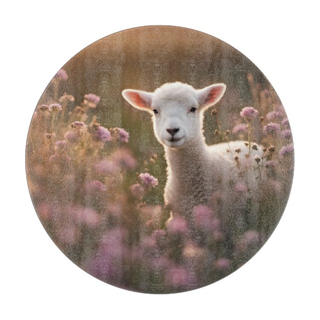 Tabla De Cortar Hermoso Cordero (Anverso)