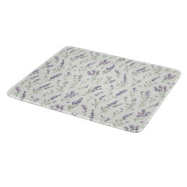 Tabla De Cortar Hermoso Llavender Flores Blancas Despedida de Solt