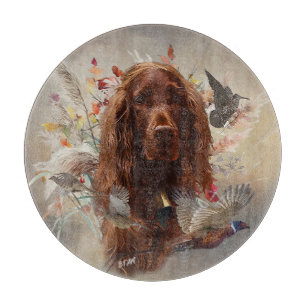 Tabla De Cortar Hermoso Red Setter Irlandés