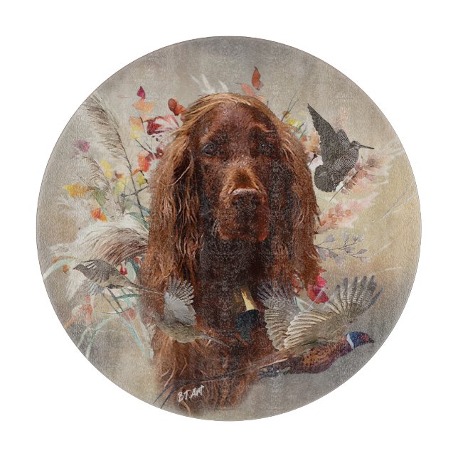 Tabla De Cortar Hermoso Red Setter Irlandés (Anverso)