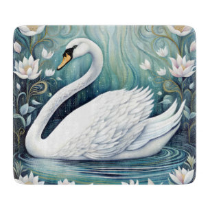 Tabla De Cortar Hermoso Swan