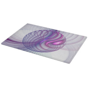 Tabla De Cortar Hermoso swing moderno arte abstracto fractal rosa