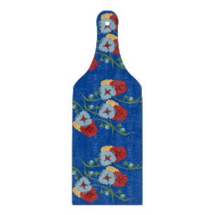 Tabla De Cortar Hermosos Botánicos Vintage Florales Coloridos Folk