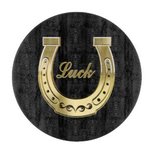 Tabla De Cortar Herradura dorada