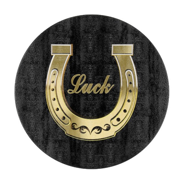 Tabla De Cortar Herradura dorada (Anverso)