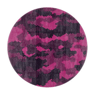 Tabla De Cortar Hexagonal de camuflaje, fondo de textura militar