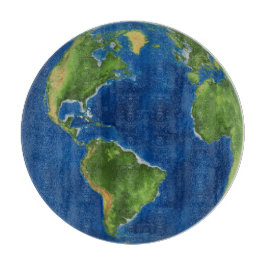 Tabla De Cortar Hidrocolor Tierra geografía divertida ilusión 3D