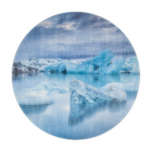 Tabla De Cortar Hielo y nieve   Laguna Jokulsarlon, Islandia