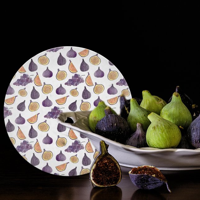 Tabla De Cortar Higos y uvas, alimentos púrpura (Subido por el creador)